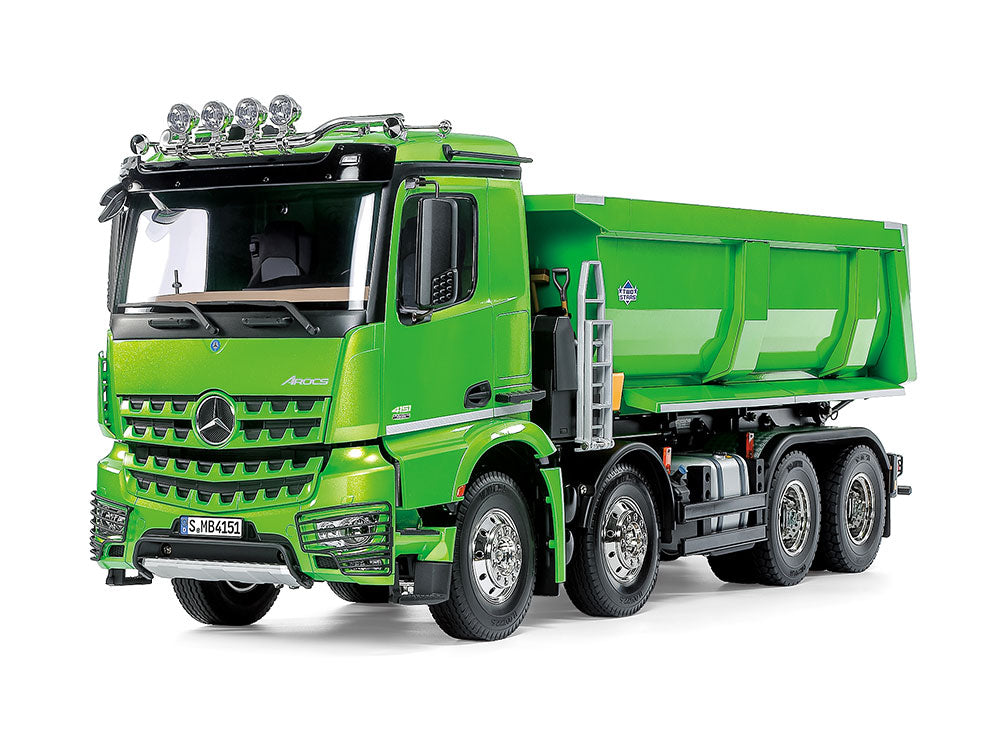 Tamiya 1/14 SCALE R/C MERCEDES-BENZ AROCS 4151 8x4 TIPPER TRUCK (CANDY GREEN EDITION)#47523