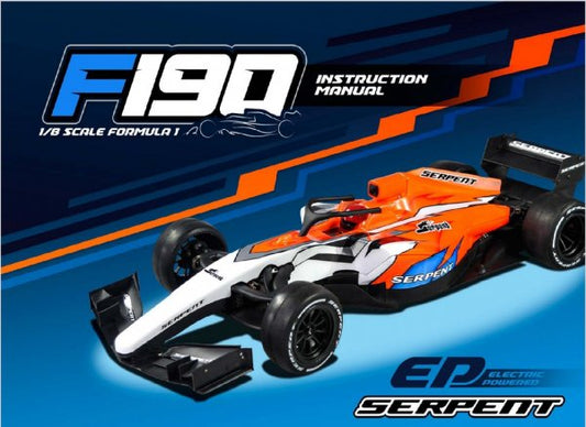 Serpent 1/8 F190 4wd Formula 1 Car Kit EP(300030)
