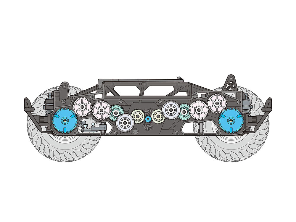 Tamiya 1/10 SCALE R/C 4WD OFF ROAD CAR QUIRKHOPPER (GF-02 CHASSIS)#58756