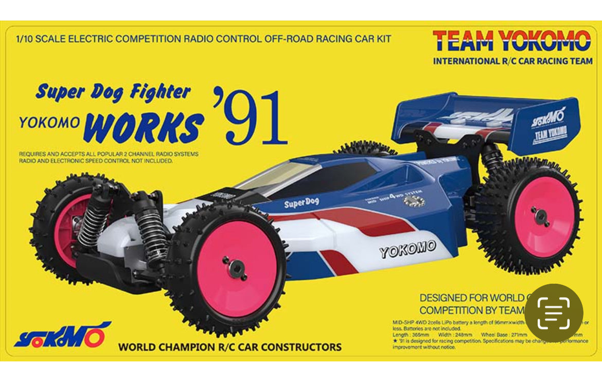 Yokomo Super Dog Fighter Works’91 Retro 4WD Off-Road Car